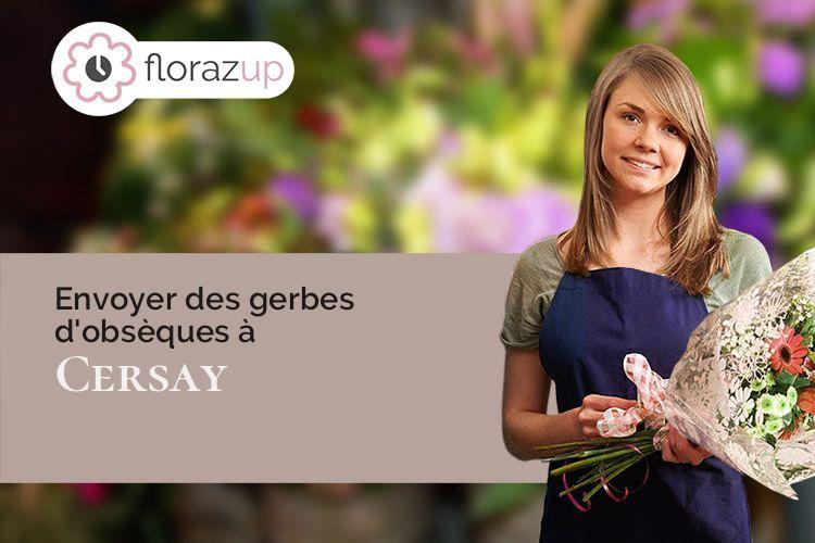 gerbes de fleurs pour un décès à Cersay (Deux-Sèvres/79290)