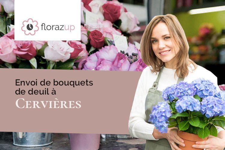 bouquets de fleurs pour des obsèques à Cervières (Loire/42440)
