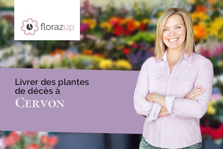 coupes de fleurs pour un enterrement à Cervon (Nièvre/58800)