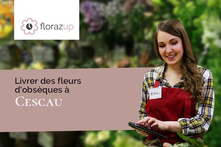 compositions florales pour des obsèques à Cescau (Ariège/09800)