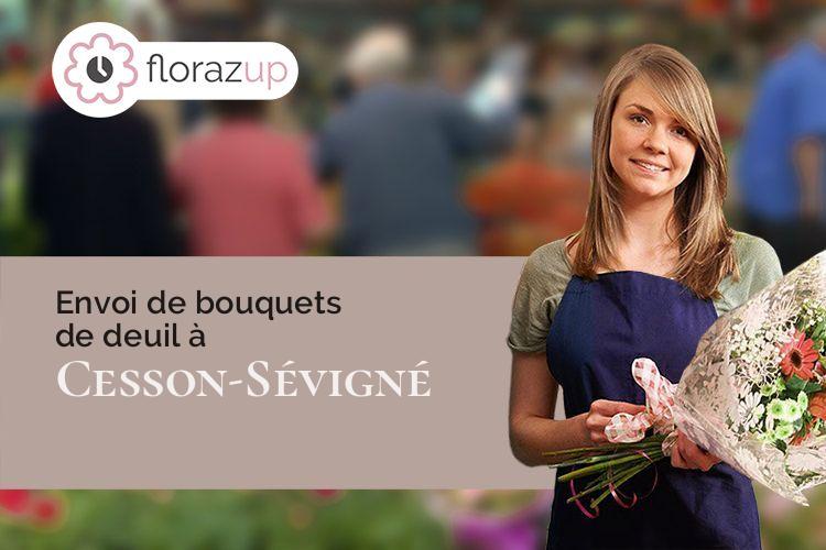 compositions florales pour un décès à Cesson-Sévigné (Ille-et-Vilaine/35510)