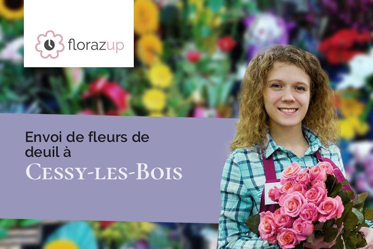 coeurs de fleurs pour une crémation à Cessy-les-Bois (Nièvre/58220)