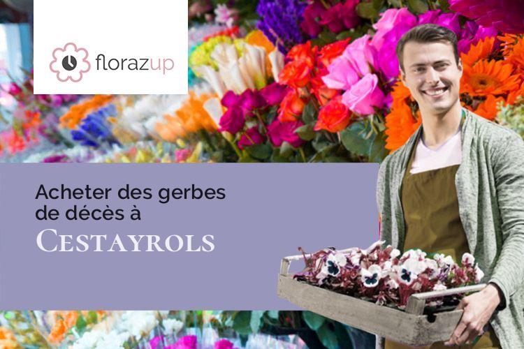 compositions de fleurs pour un deuil à Cestayrols (Tarn/81150)