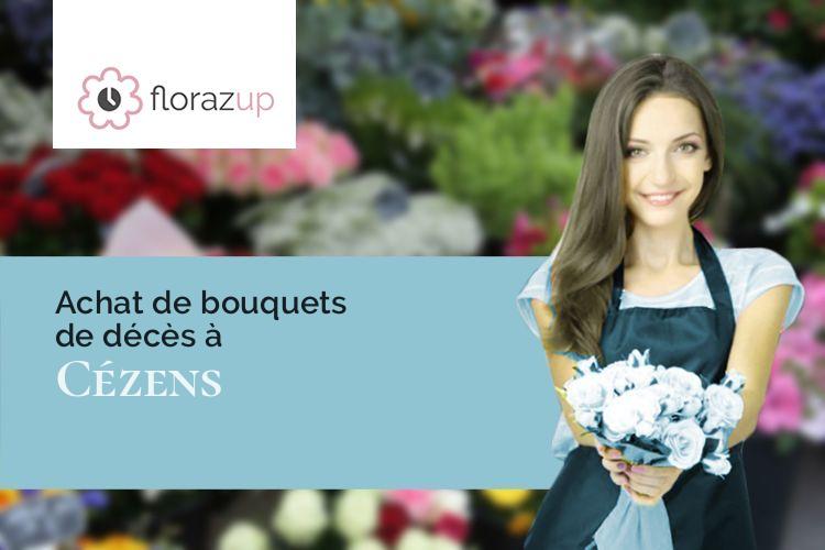 créations florales pour un enterrement à Cézens (Cantal/15230)