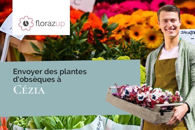 couronnes florales pour des funérailles à Cézia (Jura/39240)