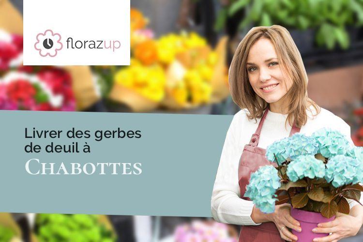 couronnes de fleurs pour une crémation à Chabottes (Hautes-Alpes/05260)