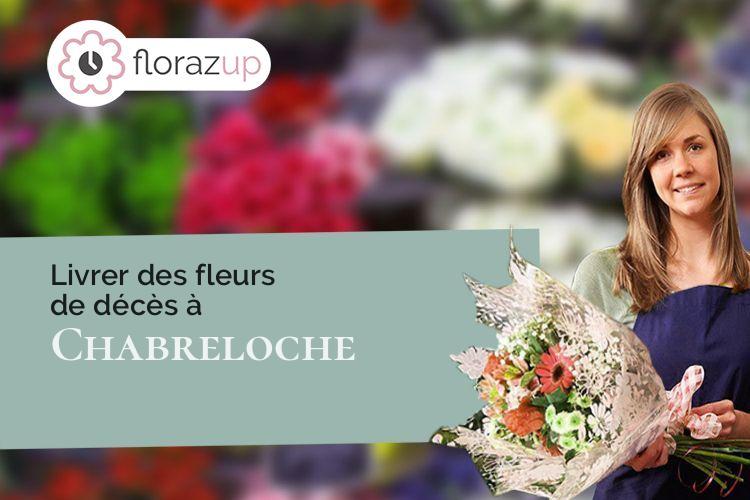 gerbes de fleurs pour un enterrement à Chabreloche (Puy-de-Dôme/63250)