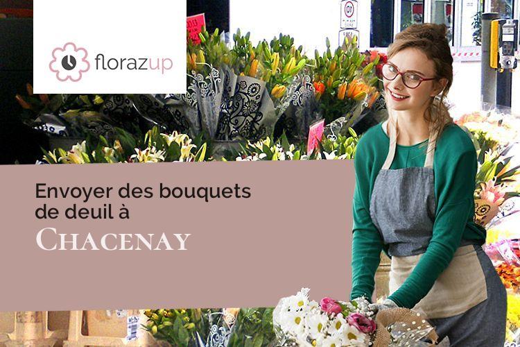 gerbes de fleurs pour des funérailles à Chacenay (Aube/10110)