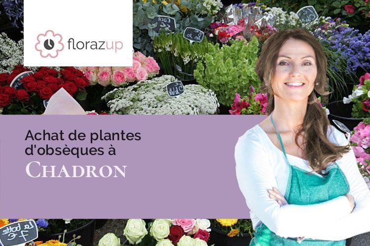 couronnes florales pour un enterrement à Chadron (Haute-Loire/43150)