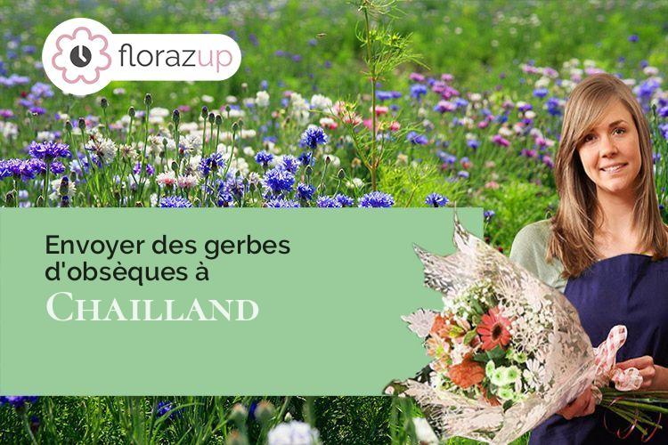 couronnes florales pour une crémation à Chailland (Mayenne/53420)