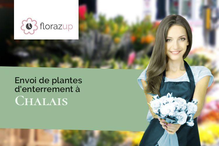 couronnes de fleurs pour des obsèques à Chalais (Indre/36370)
