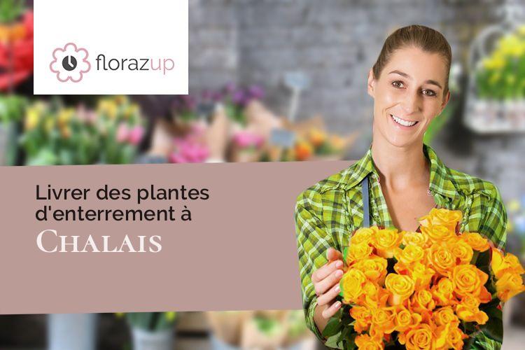 créations florales pour un enterrement à Chalais (Vienne/86200)