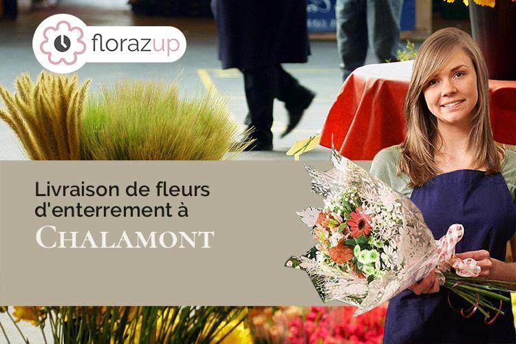 créations de fleurs pour un enterrement à Chalamont (Ain/01320)