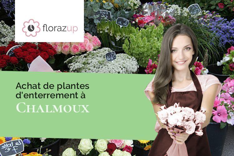 couronnes florales pour une crémation à Chalmoux (Saône-et-Loire/71140)