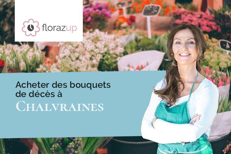 coeurs de fleurs pour des obsèques à Chalvraines (Haute-Marne/52700)