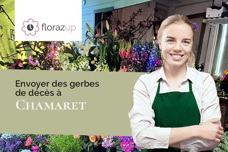 créations de fleurs pour un décès à Chamaret (Drôme/26230)