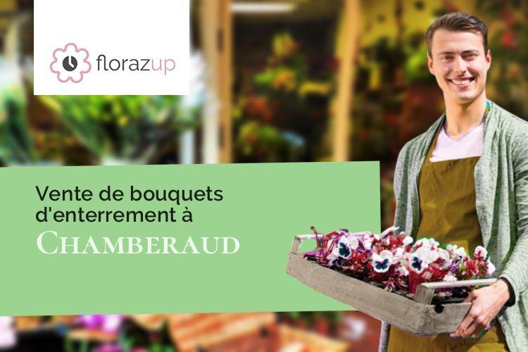 fleurs deuil pour un enterrement à Chamberaud (Creuse/23480)