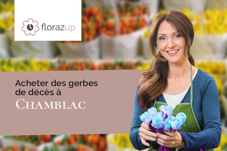 créations de fleurs pour un décès à Chamblac (Eure/27270)