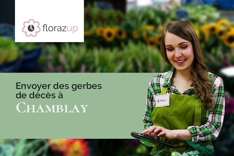 fleurs deuil pour un deuil à Chamblay (Jura/39380)