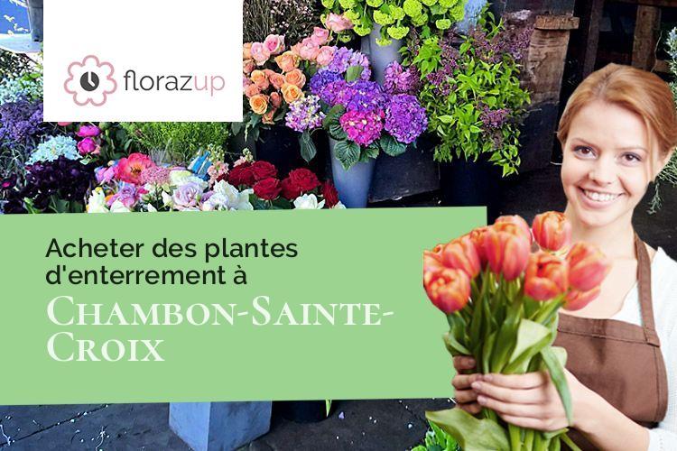 créations florales pour un deuil à Chambon-Sainte-Croix (Creuse/23220)