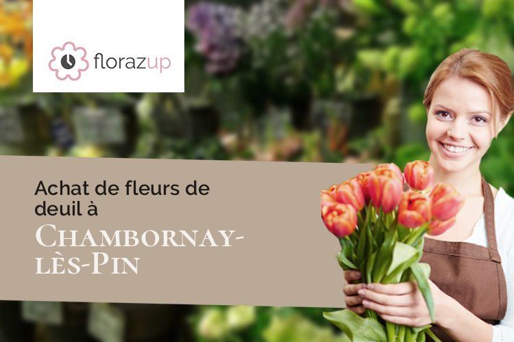 gerbes de fleurs pour des funérailles à Chambornay-lès-Pin (Haute-Saône/70150)