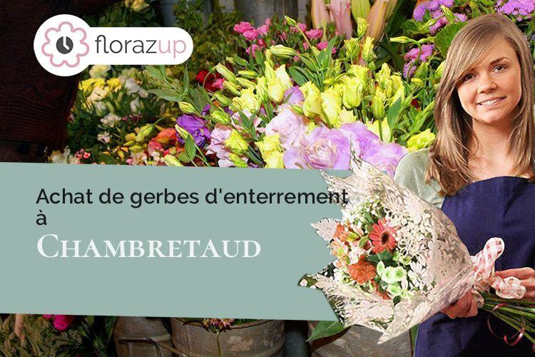 compositions florales pour un enterrement à Chambretaud (Vendée/85500)