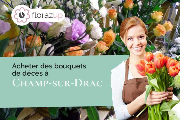 bouquets de fleurs pour des funérailles à Champ-sur-Drac (Isère/38560)