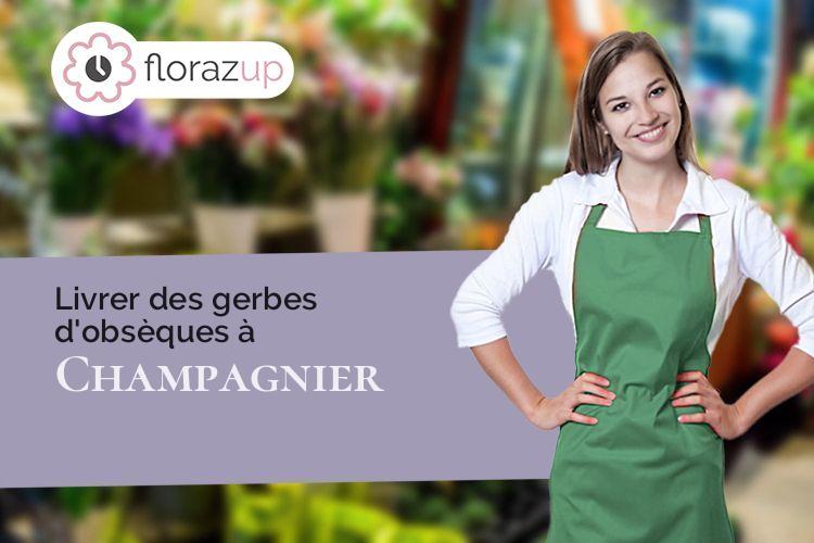 compositions florales pour un enterrement à Champagnier (Isère/38800)