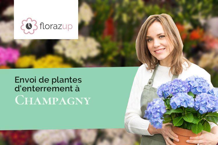 couronnes florales pour des obsèques à Champagny (Côte-d'Or/21440)