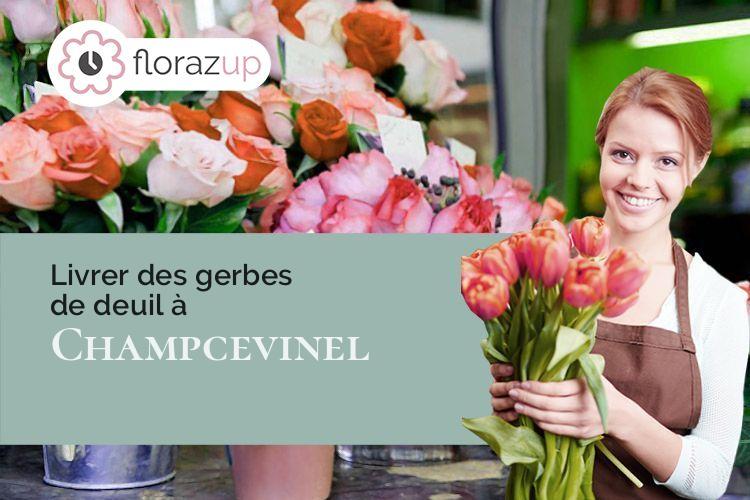 gerbes de fleurs pour une crémation à Champcevinel (Dordogne/24750)