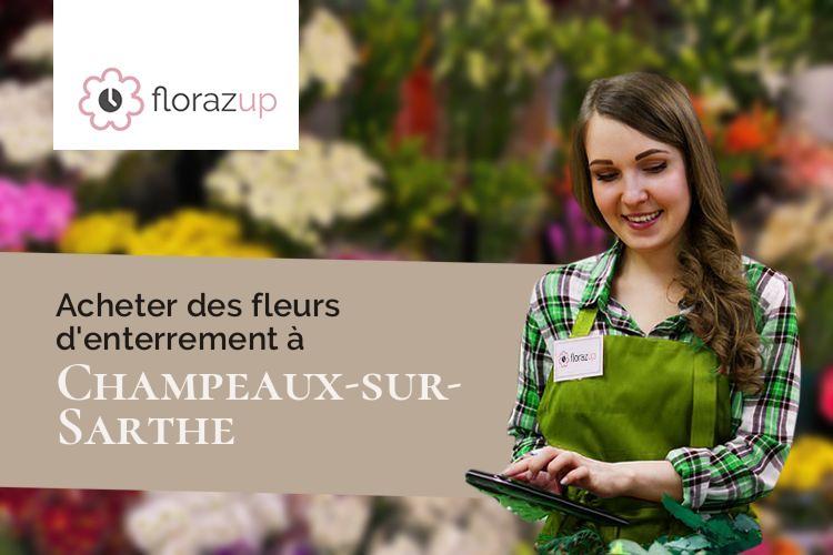 couronnes florales pour une crémation à Champeaux-sur-Sarthe (Orne/61560)