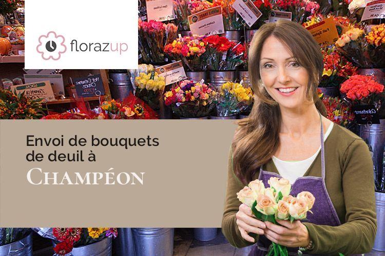 coupes de fleurs pour des funérailles à Champéon (Mayenne/53640)