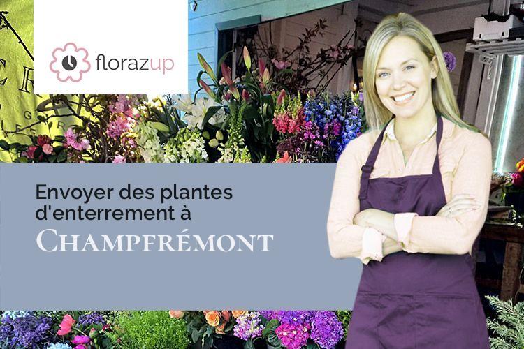 gerbes de fleurs pour des funérailles à Champfrémont (Mayenne/53370)