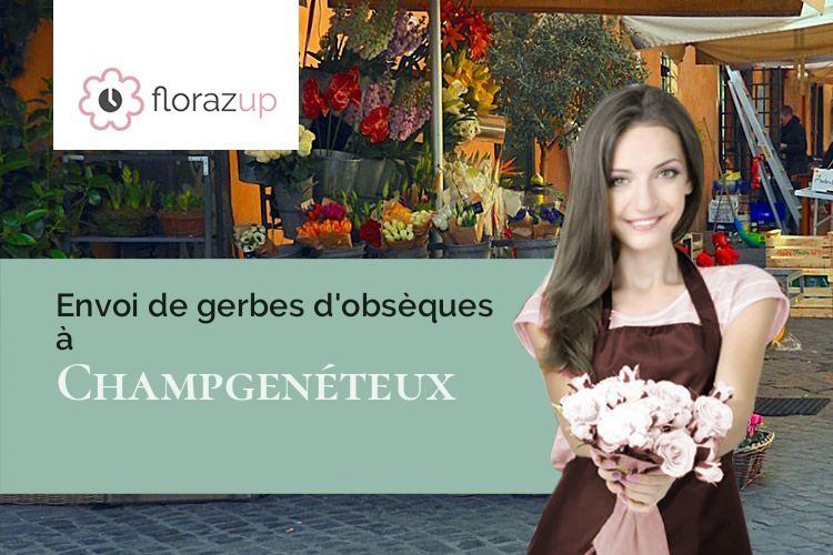 créations florales pour des funérailles à Champgenéteux (Mayenne/53160)