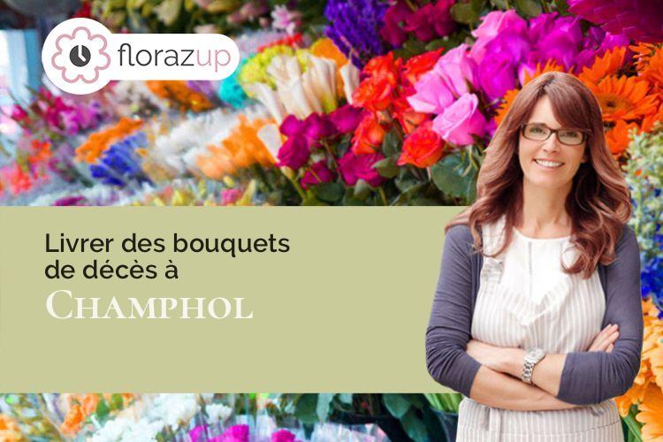 gerbes de fleurs pour des obsèques à Champhol (Eure-et-Loir/28300)