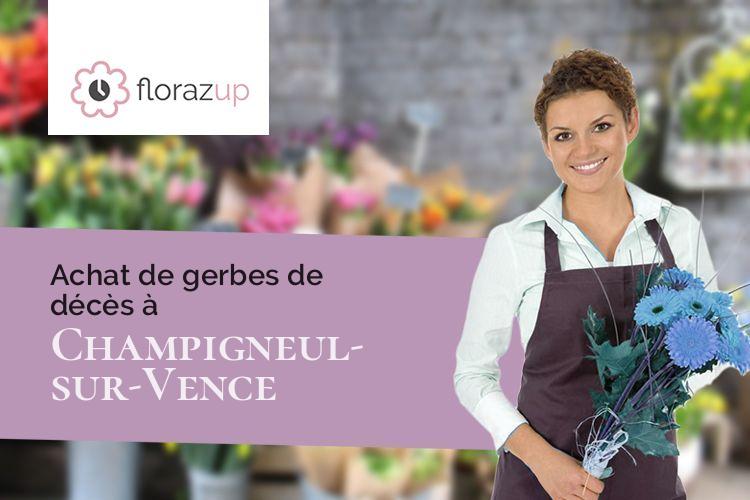 couronnes florales pour un deuil à Champigneul-sur-Vence (Ardennes/08430)