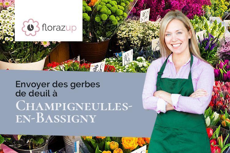 coupes de fleurs pour un enterrement à Champigneulles-en-Bassigny (Haute-Marne/52150)