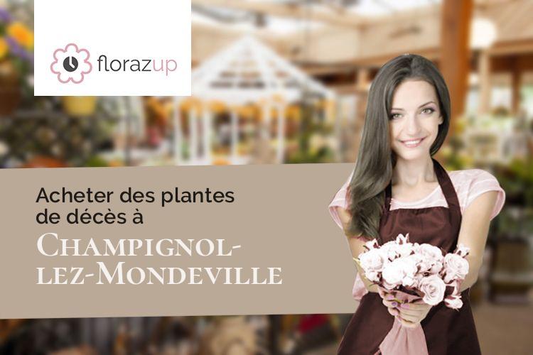 créations de fleurs pour des funérailles à Champignol-lez-Mondeville (Aube/10200)