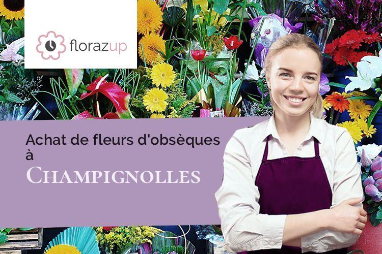 compositions florales pour un enterrement à Champignolles (Eure/27330)
