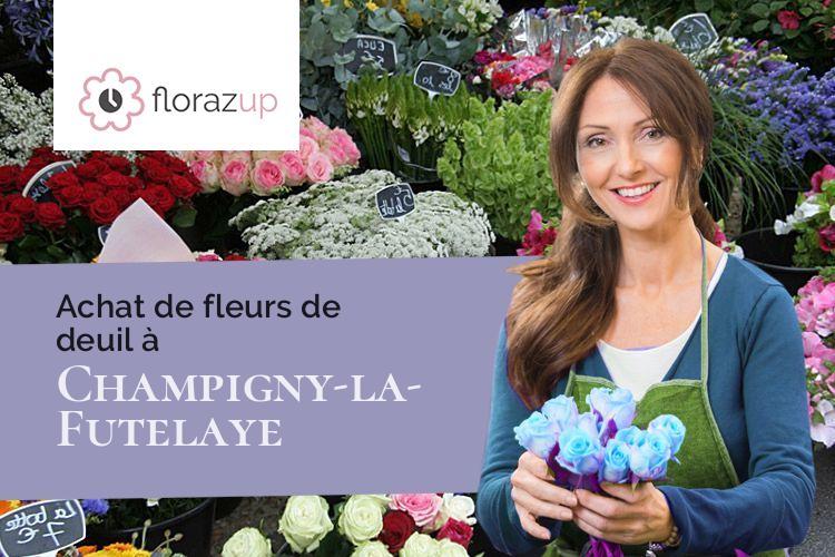 créations florales pour des obsèques à Champigny-la-Futelaye (Eure/27220)