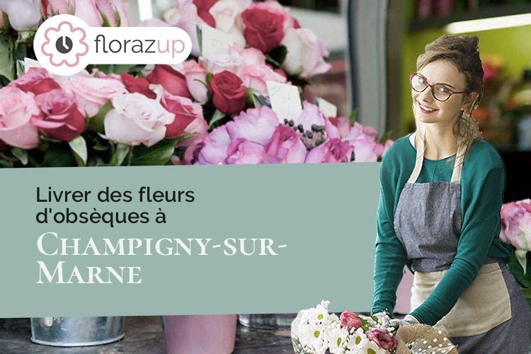 créations florales pour un décès à Champigny-sur-Marne (Val-de-Marne/94500)