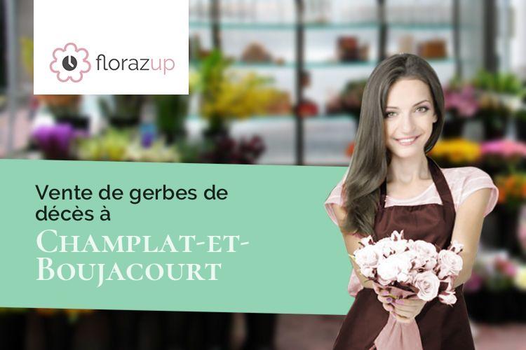couronnes florales pour une crémation à Champlat-et-Boujacourt (Marne/51480)