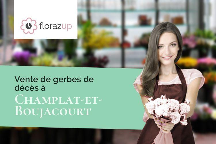 couronnes florales pour une crémation à Champlat-et-Boujacourt (Marne/51480)