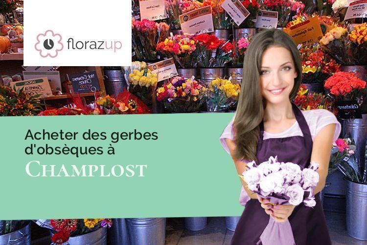 créations florales pour un enterrement à Champlost (Yonne/89210)