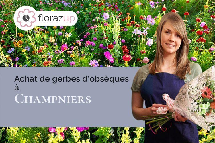 gerbes de fleurs pour des obsèques à Champniers (Charente/16430)