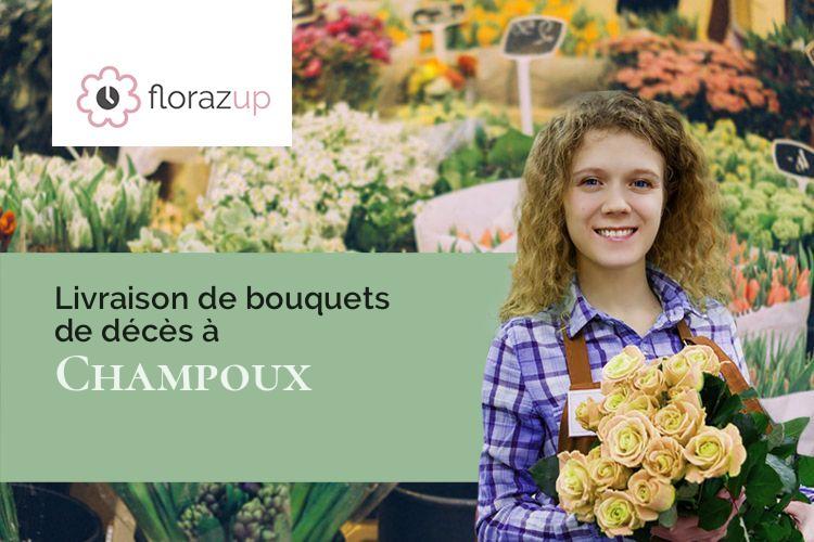 créations florales pour un deuil à Champoux (Doubs/25640)