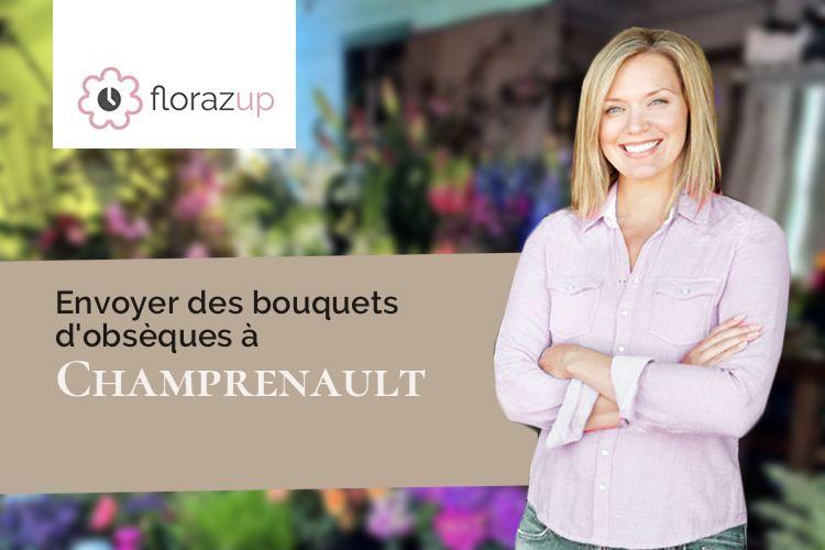 fleurs deuil pour un décès à Champrenault (Côte-d'Or/21690)