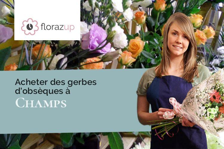 fleurs deuil pour une crémation à Champs (Aisne/02670)