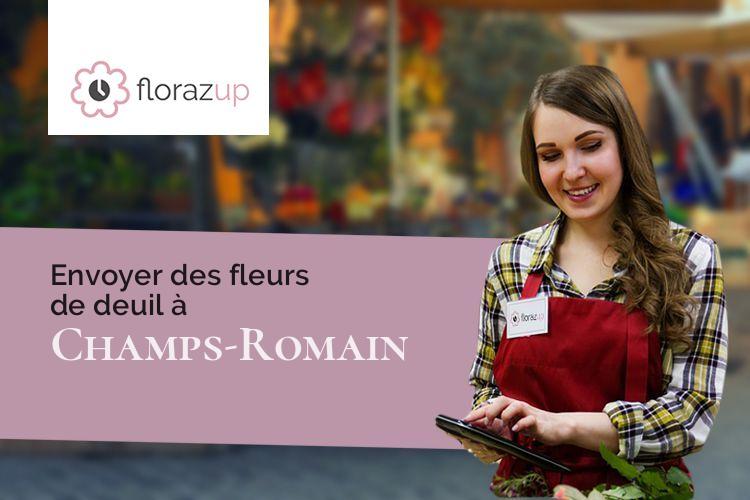 créations de fleurs pour un décès à Champs-Romain (Dordogne/24470)