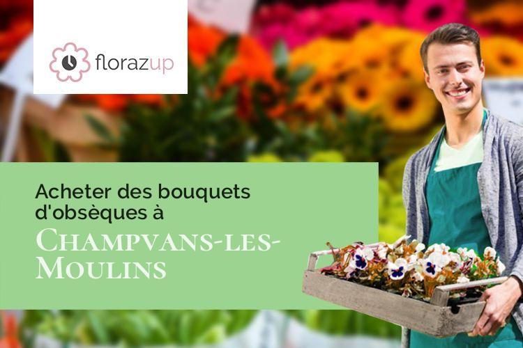 coupes de fleurs pour des obsèques à Champvans-les-Moulins (Doubs/25170)